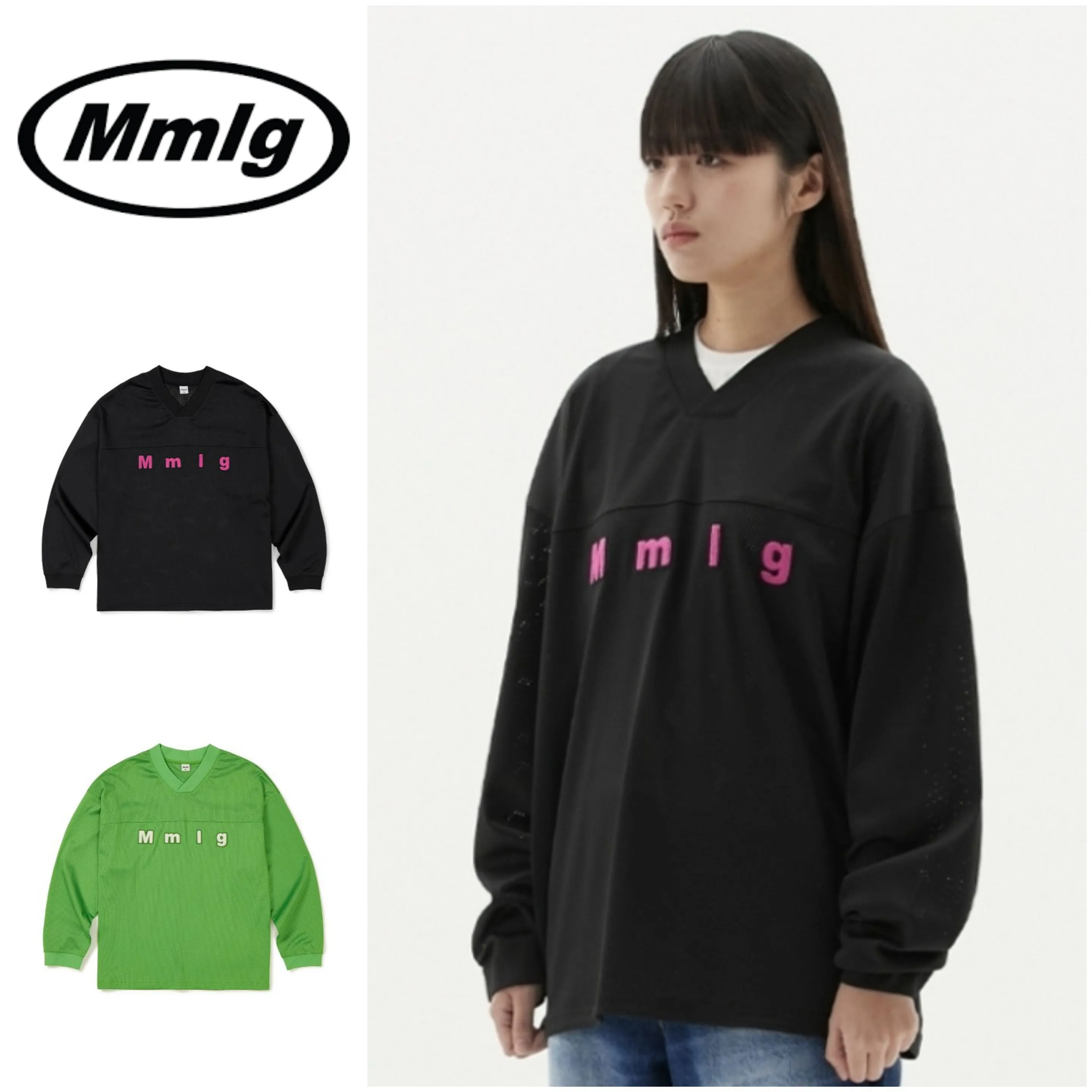 87MM  |Unisex Street Style Long Sleeves Logo Sweatshirts