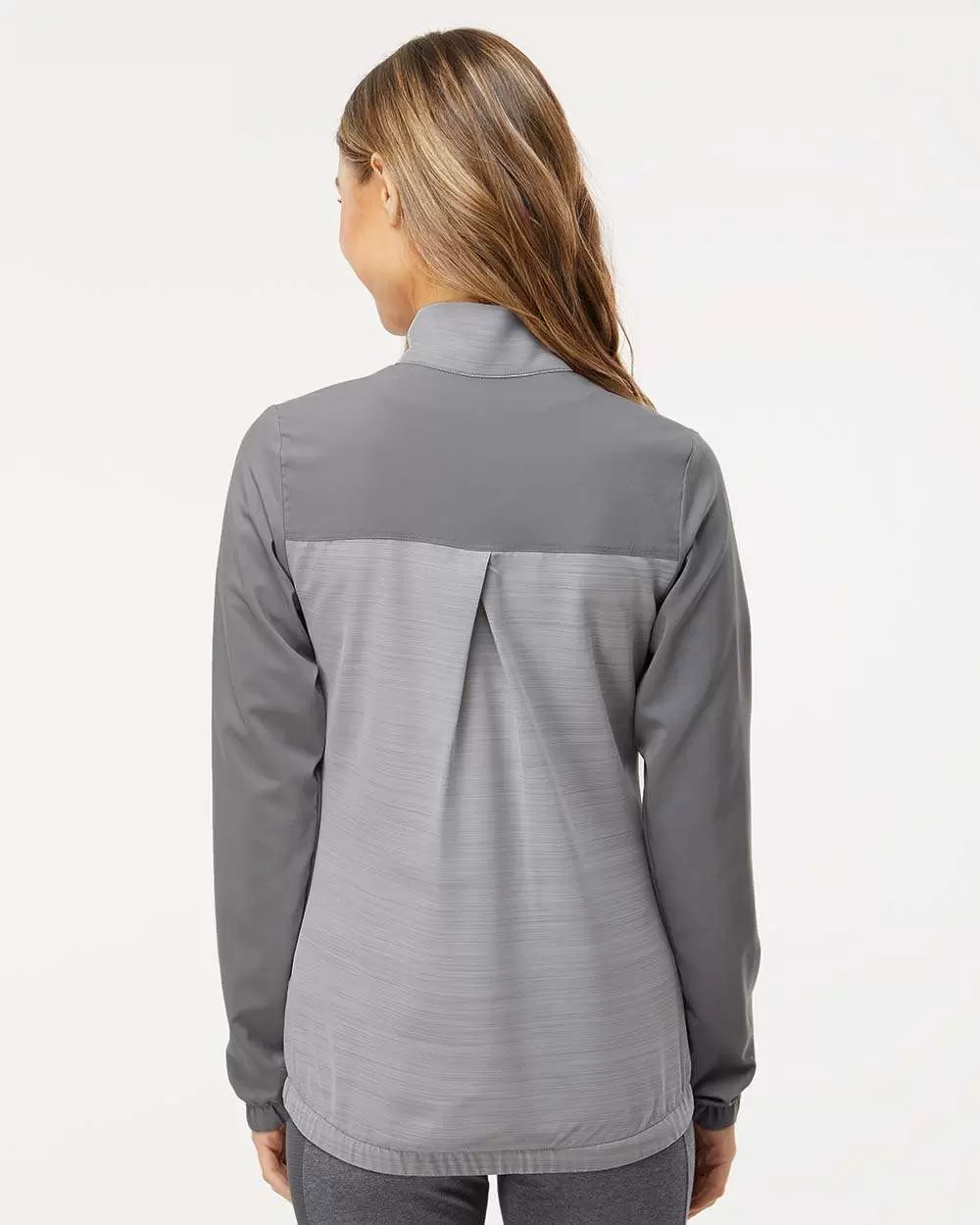 Adidas Golf Clothing A547 Women's Heather Block Full-Zip Wind Jacket SKU: A547