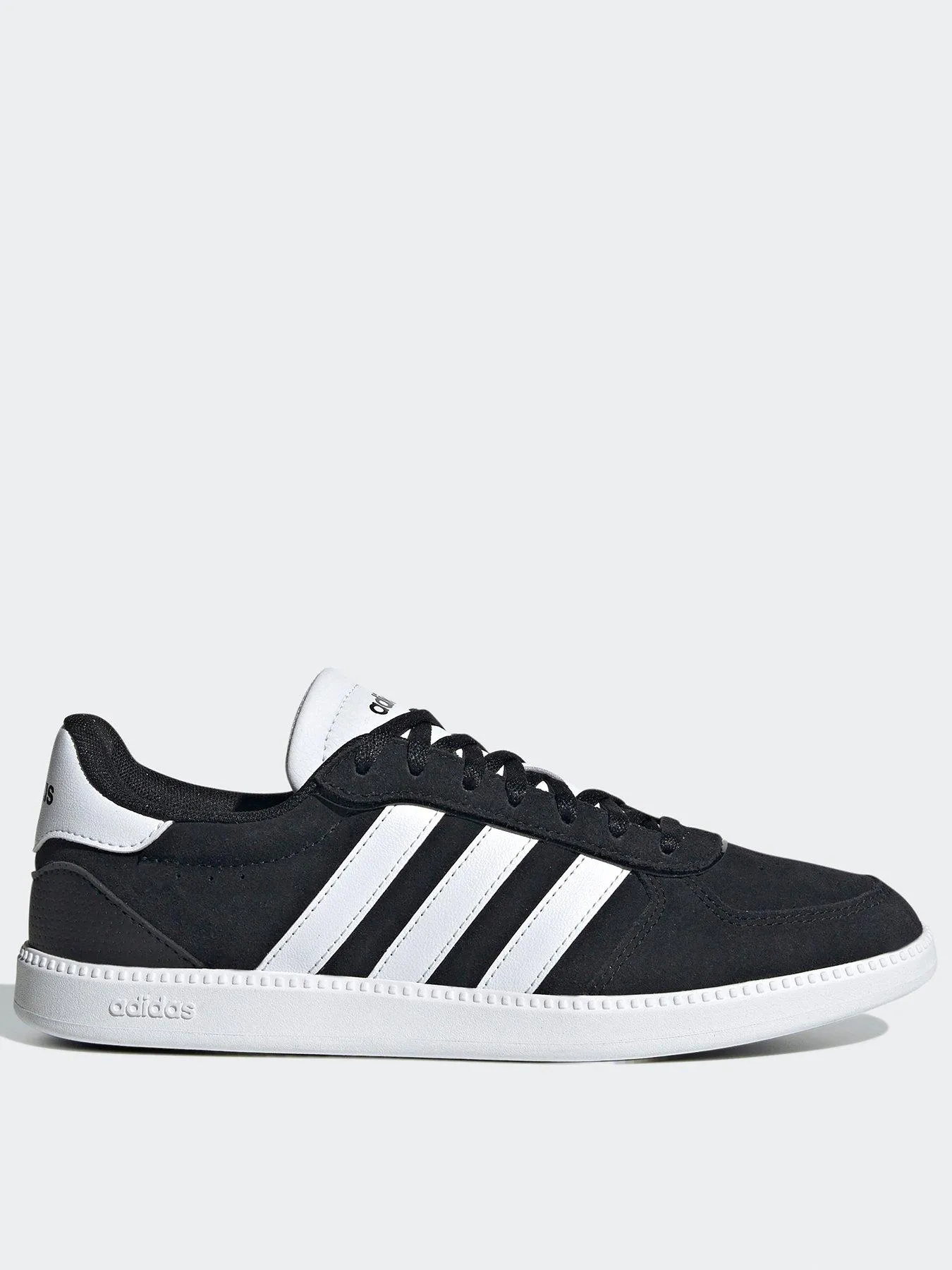 adidas Sportswear Women's Breaknet Sleek Suede Trainer - Black/white