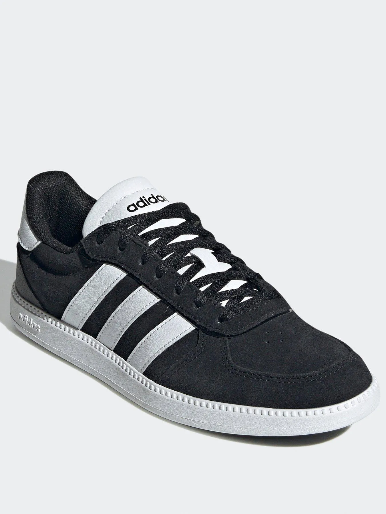 adidas Sportswear Women's Breaknet Sleek Suede Trainer - Black/white