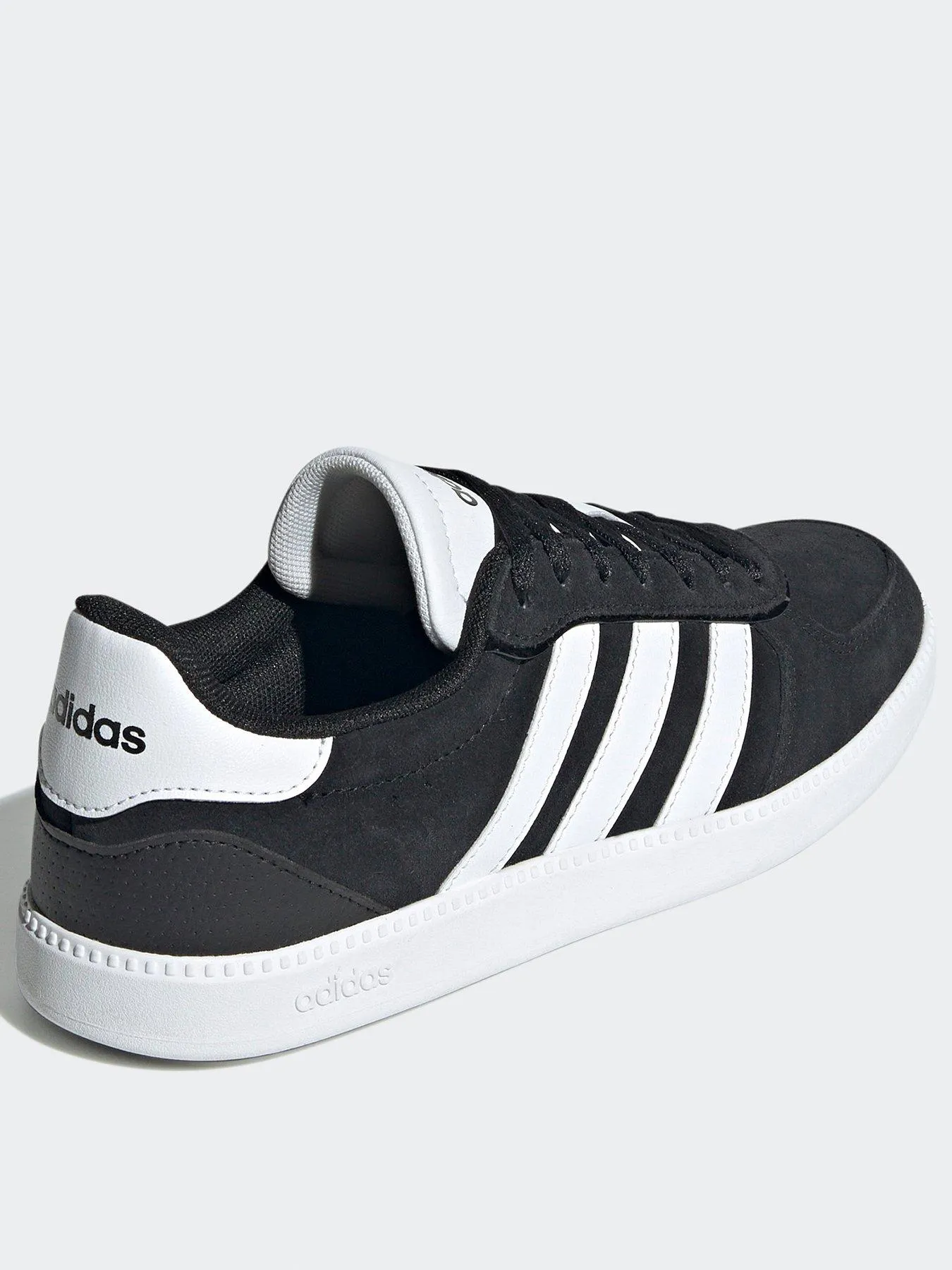 adidas Sportswear Women's Breaknet Sleek Suede Trainer - Black/white