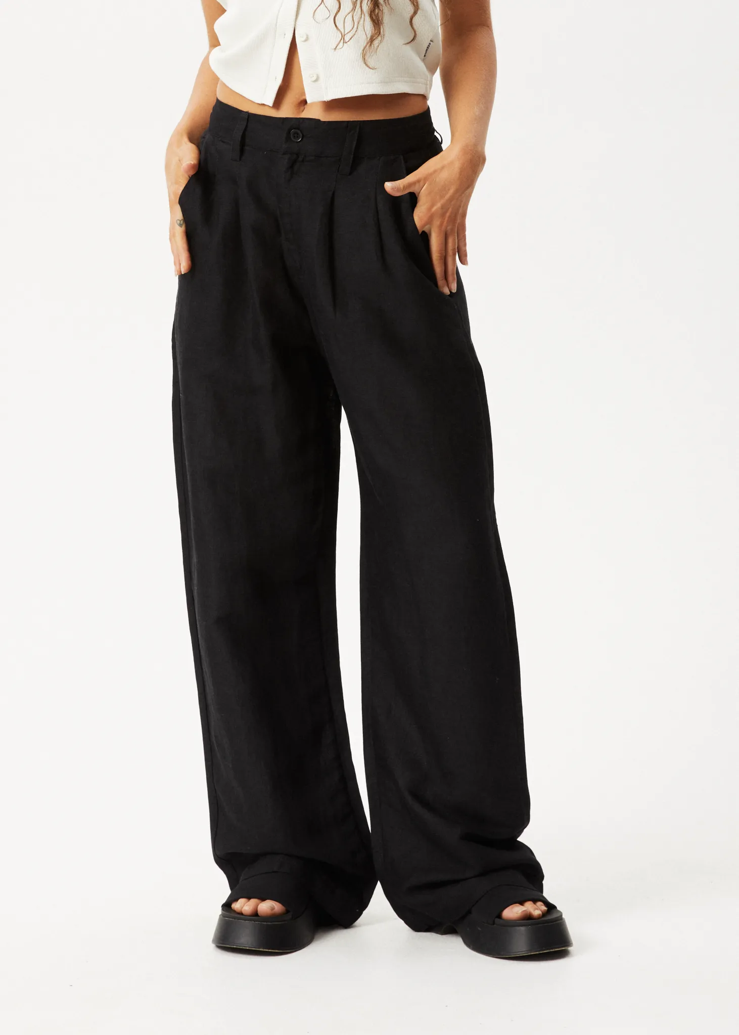 AFENDS Womens Maison - Pants - Black