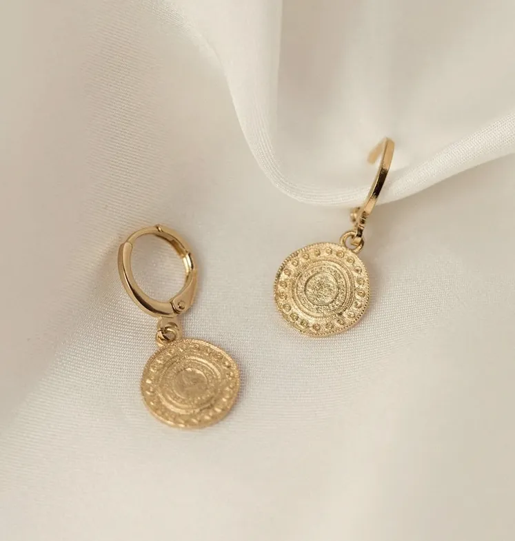 Agape Coin Earring