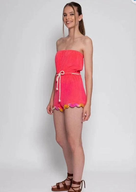 Anoukshka Terry Playsuit in Fuchsia