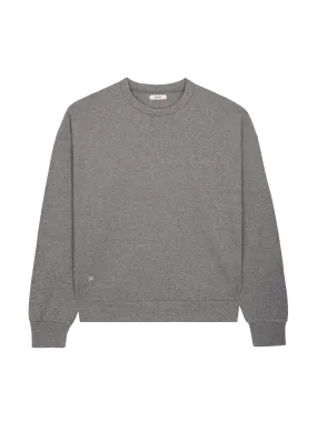 Archive Recycled Wool Jersey Oversized Sweater—volcanic grey