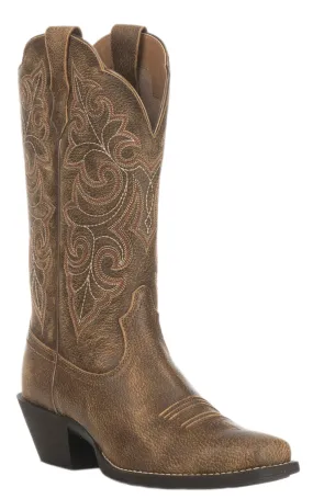 Ariat Women's Round Up Vintage Bomber Square Toe Cowboy Boots