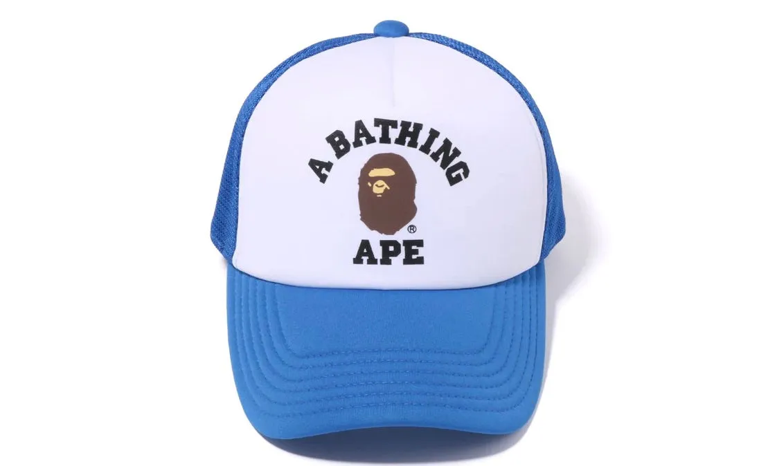 BAPE COLOR CAMO COLLEGE MESH CAP BLUE