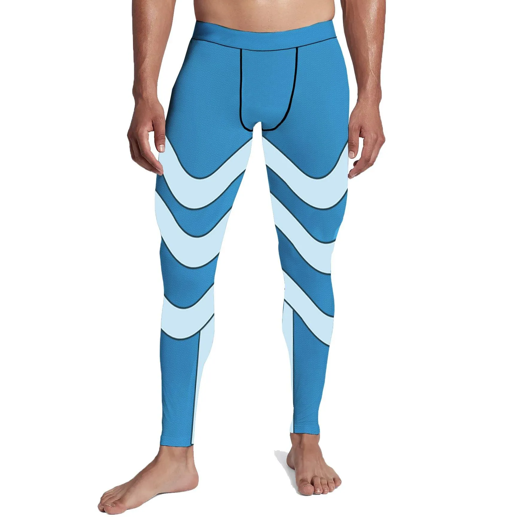 Blue Wave Men's Tights