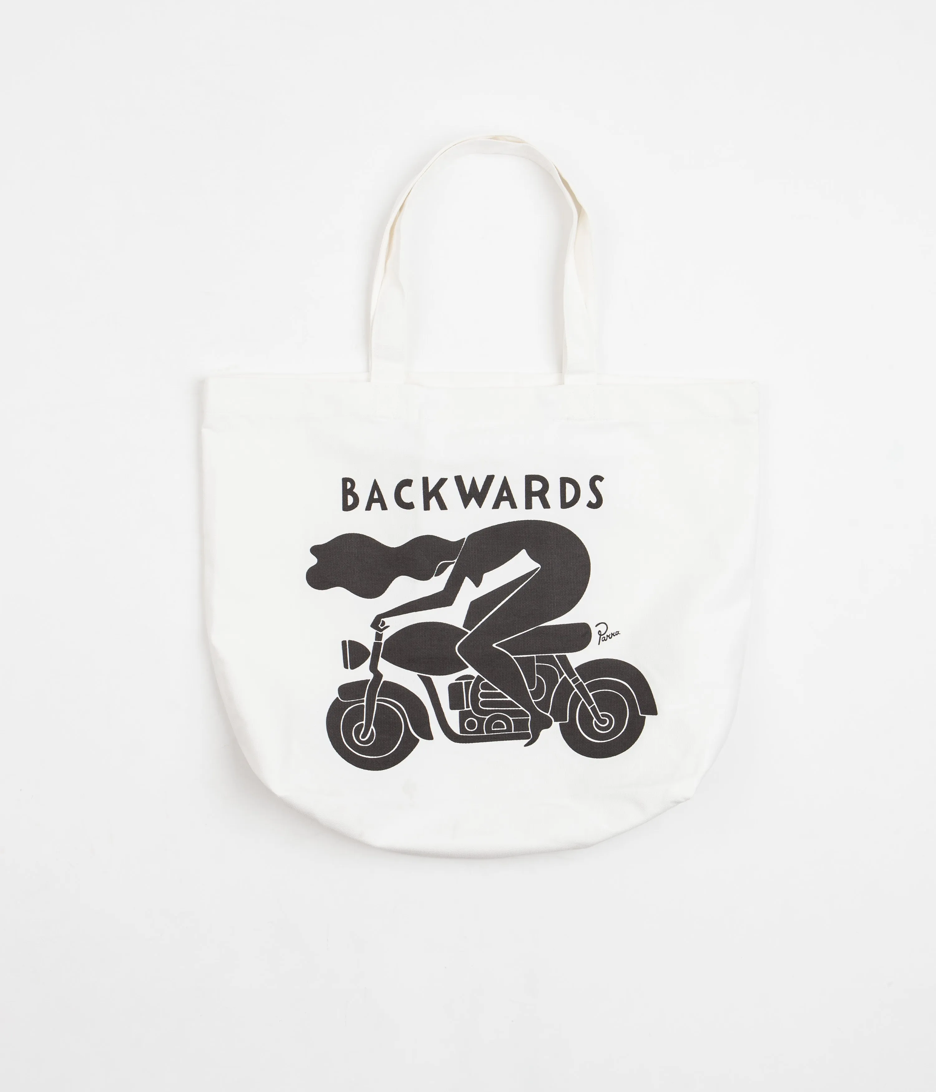 by Parra Backwards Tote Bag - Off White