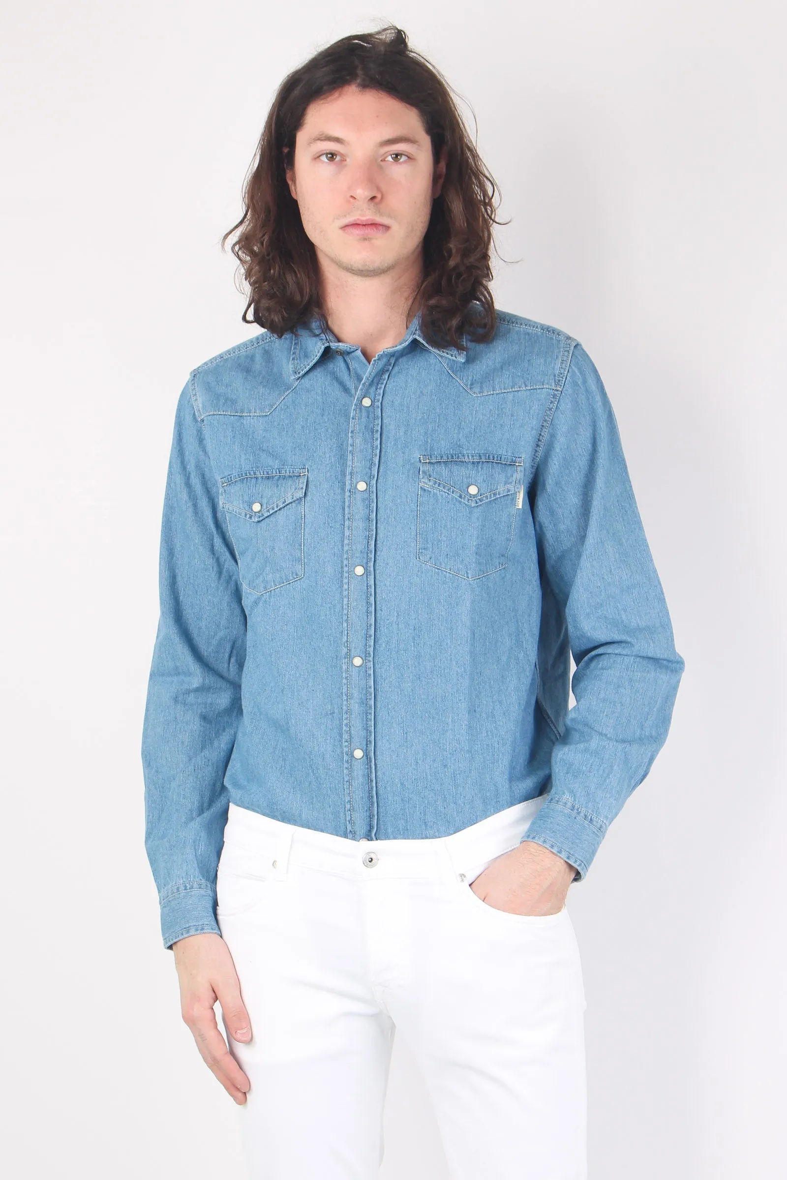 Camicia Denim Bleach Denim