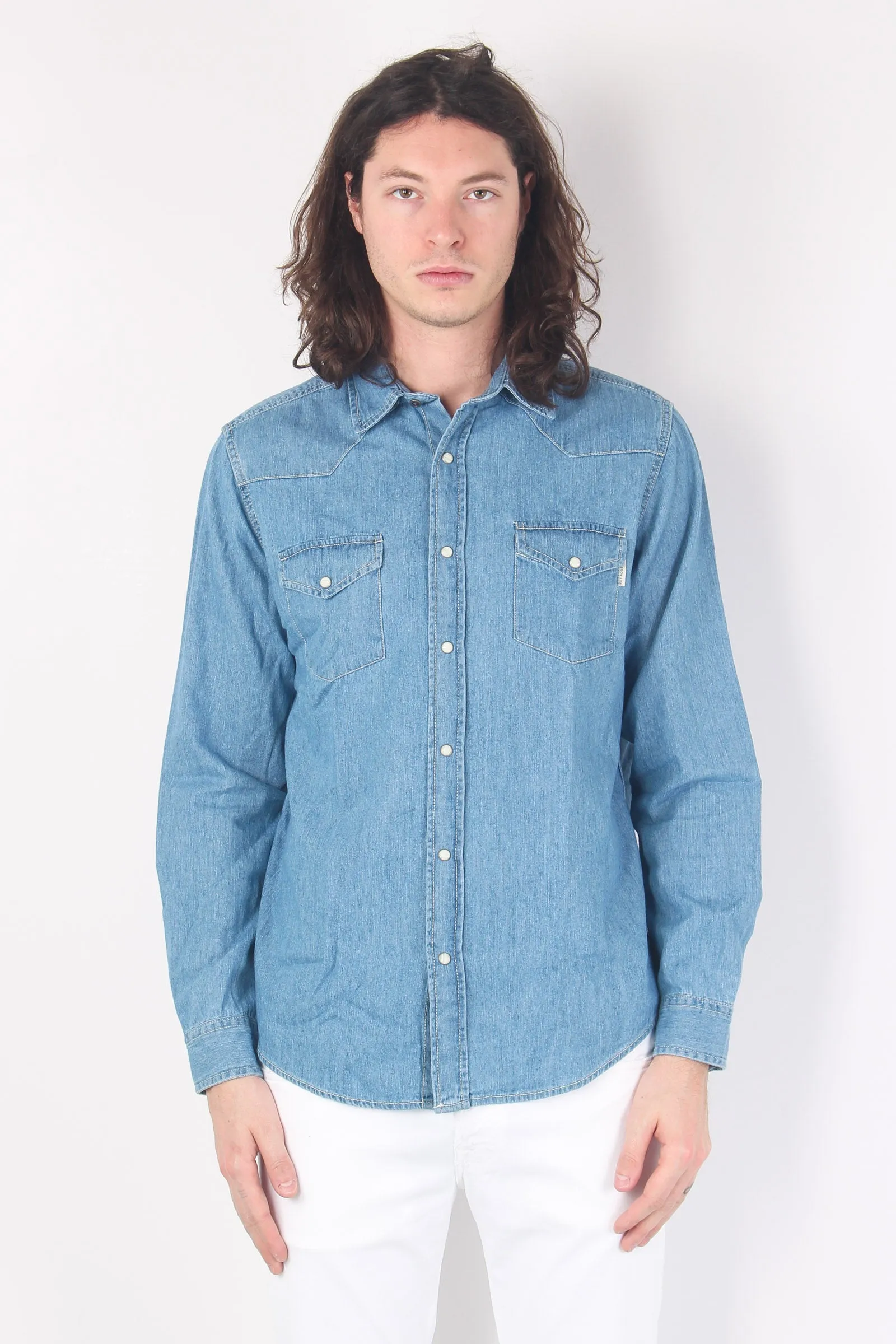 Camicia Denim Bleach Denim