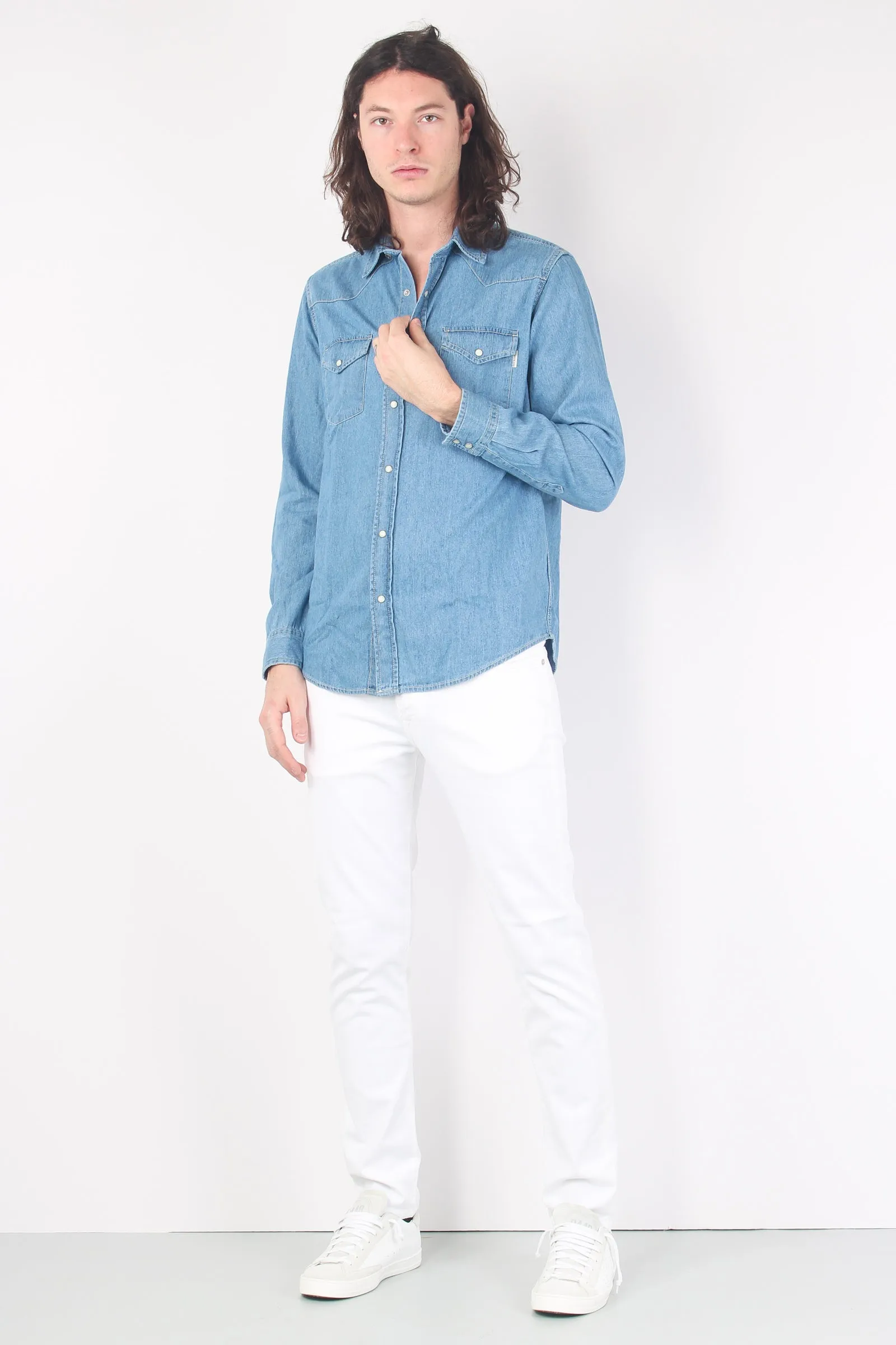 Camicia Denim Bleach Denim