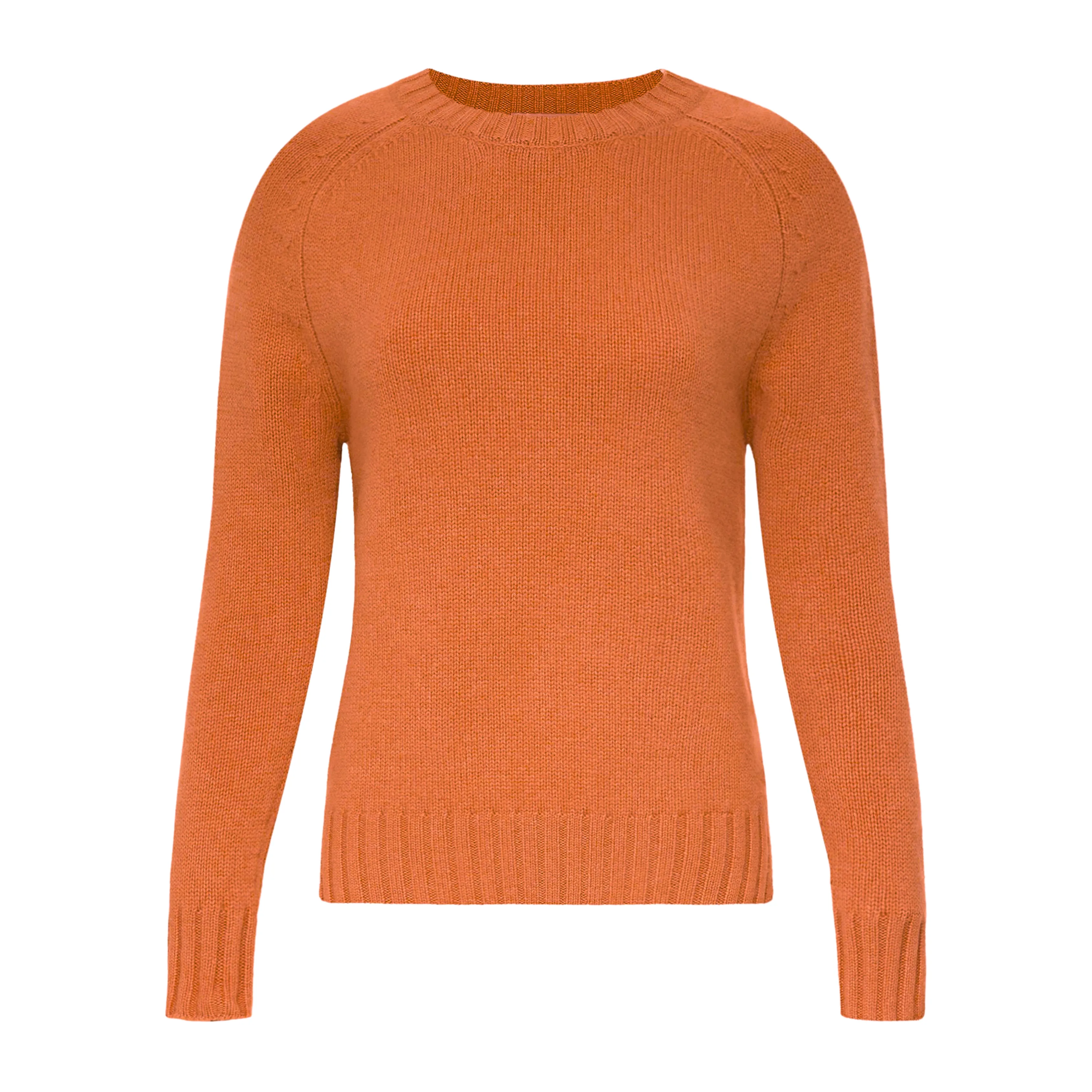 Cashmere Crewneck Sweater - Orange