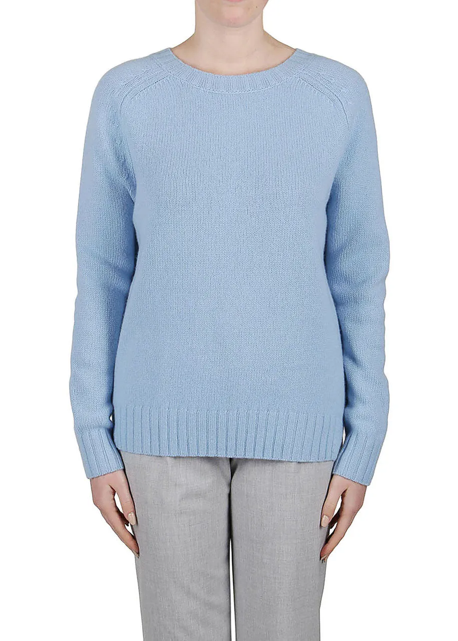 Cashmere Crewneck Sweater - Sky Blue