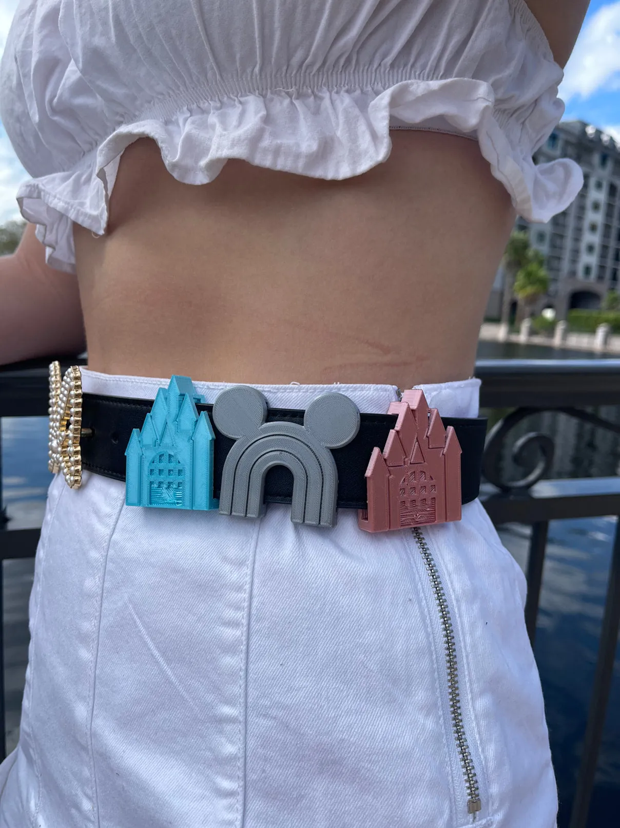 Castle Belt and Bag Charm