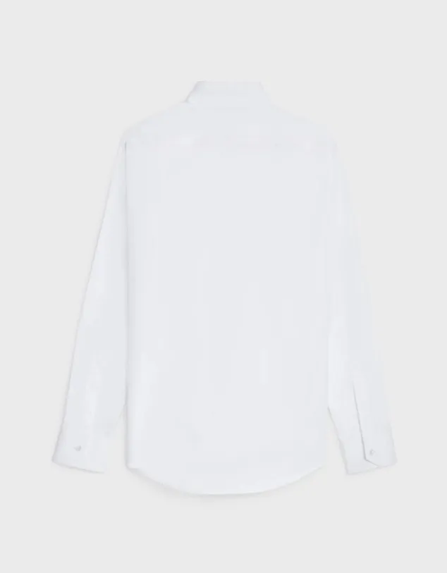 CELINE  |loose shirt with upturned collar in cotton poplin