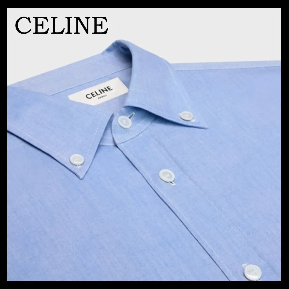 CELINE  |tomboy shirt in cotton chambray