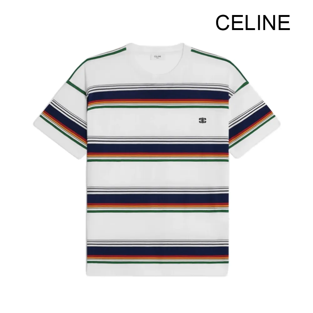 CELINE  |triomphe loose t-shirt in cotton jersey