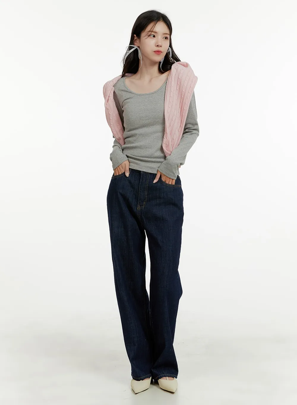 Classic Cotton Straight Jeans OA405