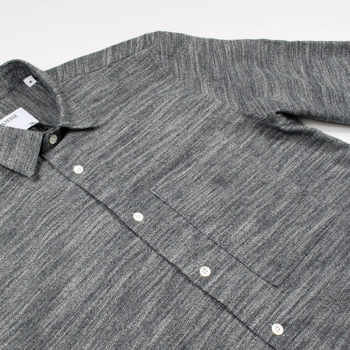 Coltesse - Hydrus Shirt - Mouliné Black & White