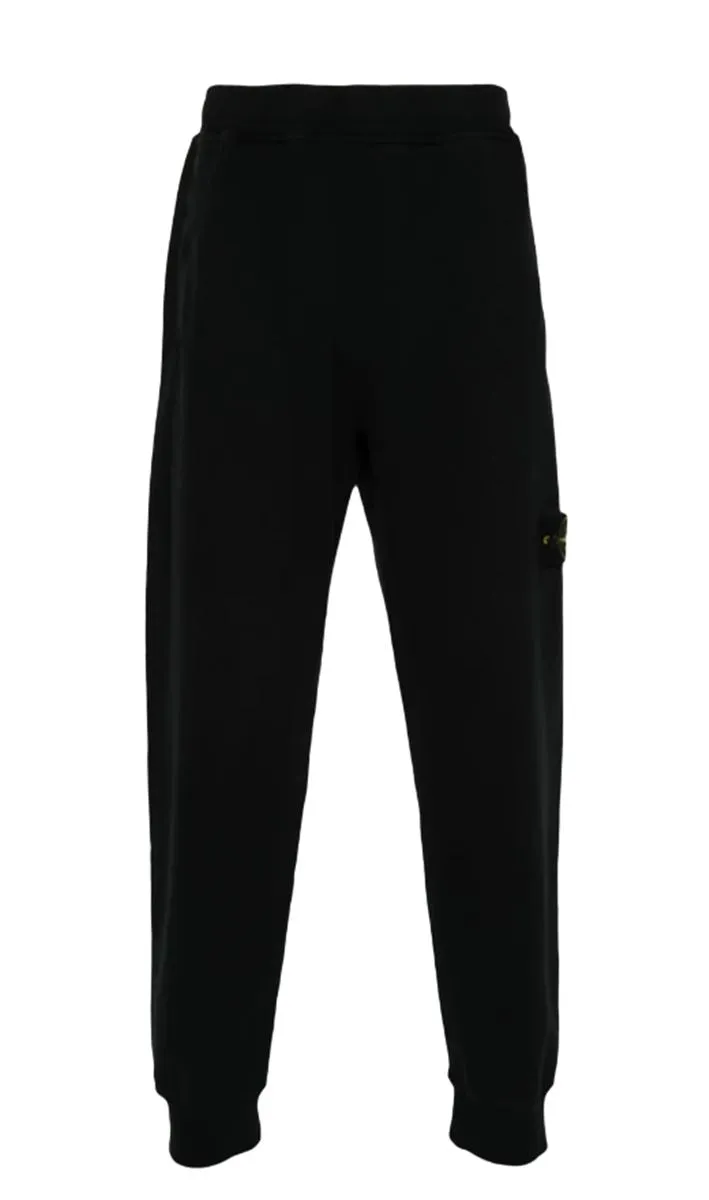 COMPASS-BADGE COTTON TRACK PANTS