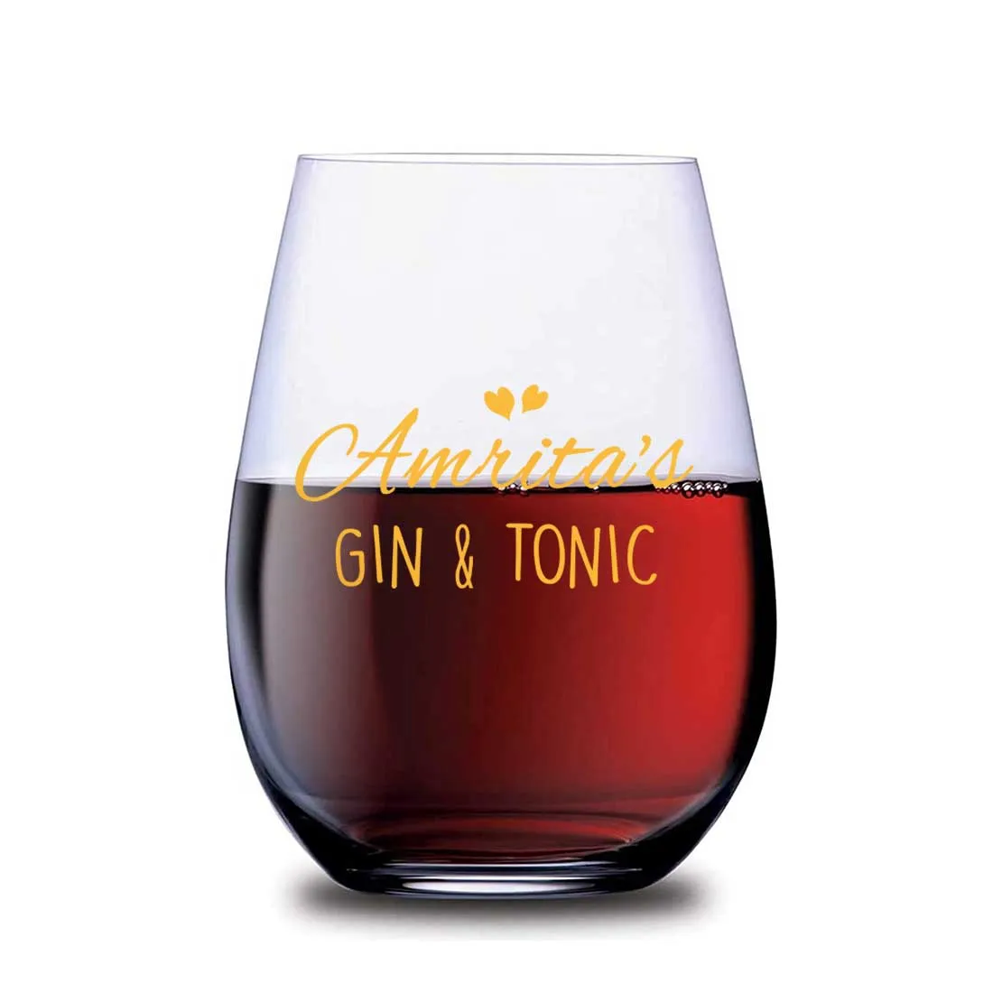 Customized Gin And Tonic Glasses Personalized Drink Glass - Add Name