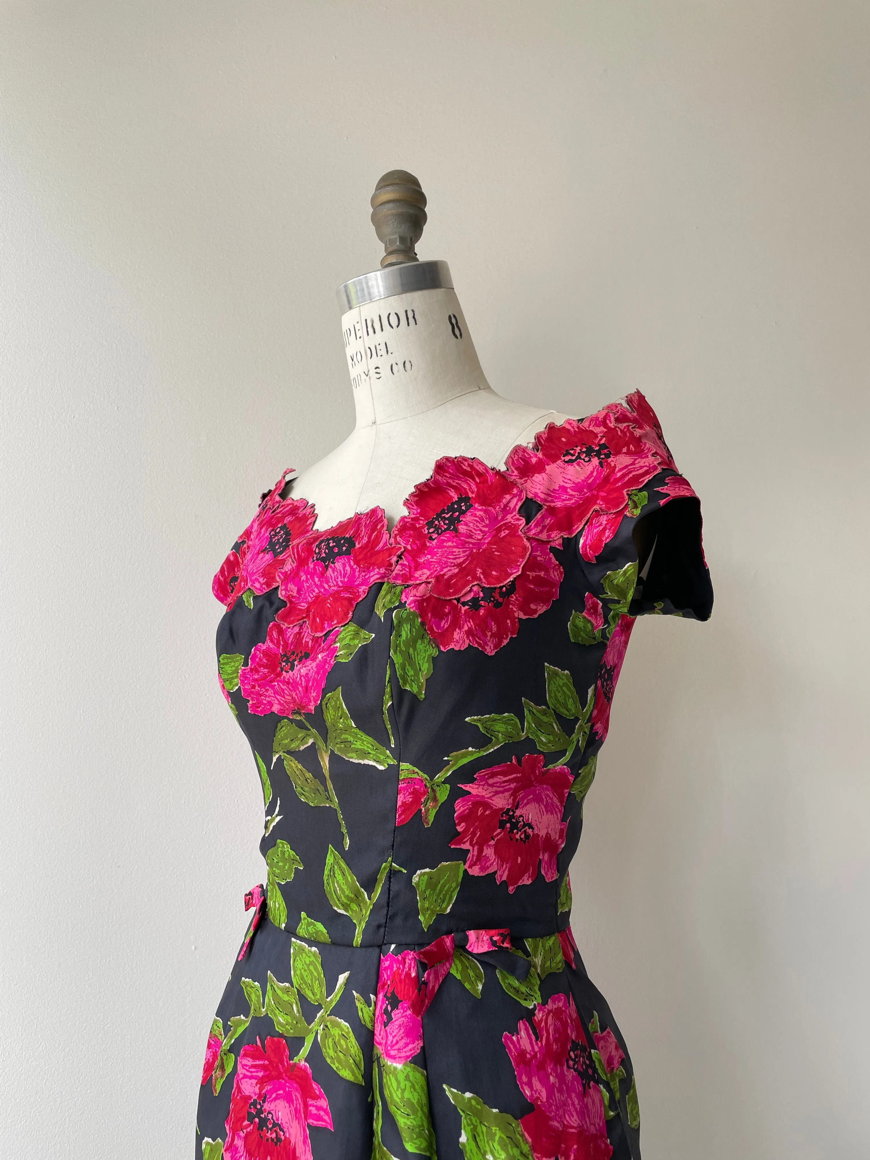 Danae 1950s Silk Dress