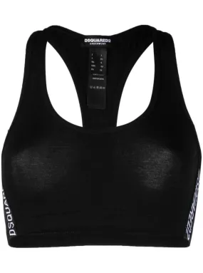 Dsquared2 Logo Band Sport Bra