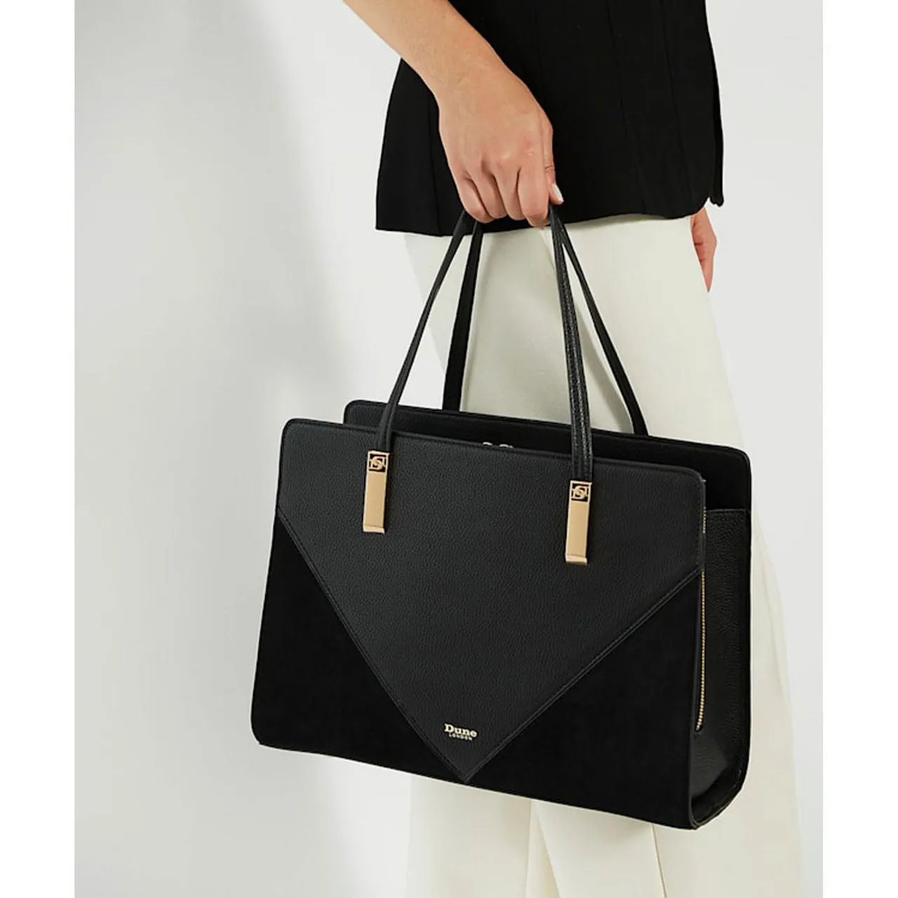 DUNE LONDON Denbeigh Medium Tote Bag - Black