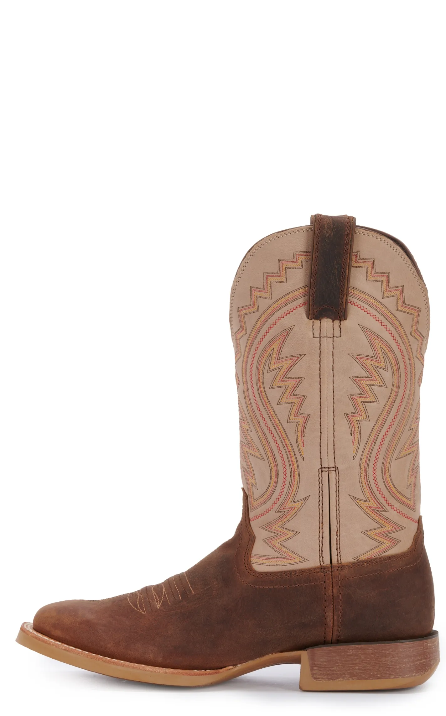 Durango Men's Rebel Pro Coffee Brown and Bone Square Toe Cowboy Boot