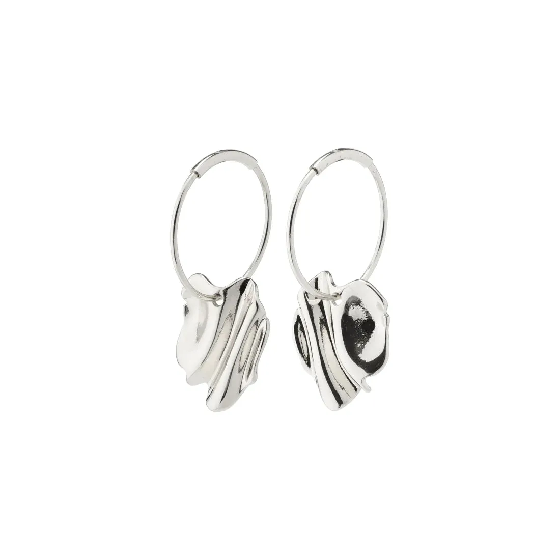 EM wavy hoop earrings