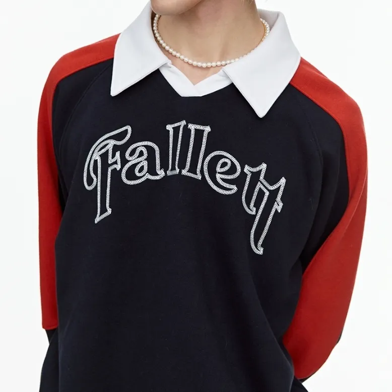 Fallett  |Unisex Street Style Long Sleeves Cotton Logo Sweatshirts