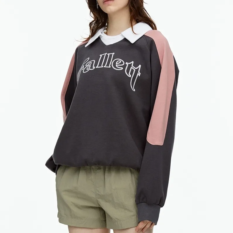 Fallett  |Unisex Street Style Long Sleeves Cotton Logo Sweatshirts