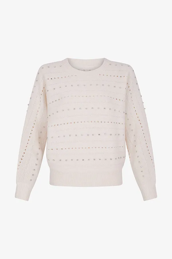 Gerard Darel JULIANE RHINESTONE WOOL SWEATER