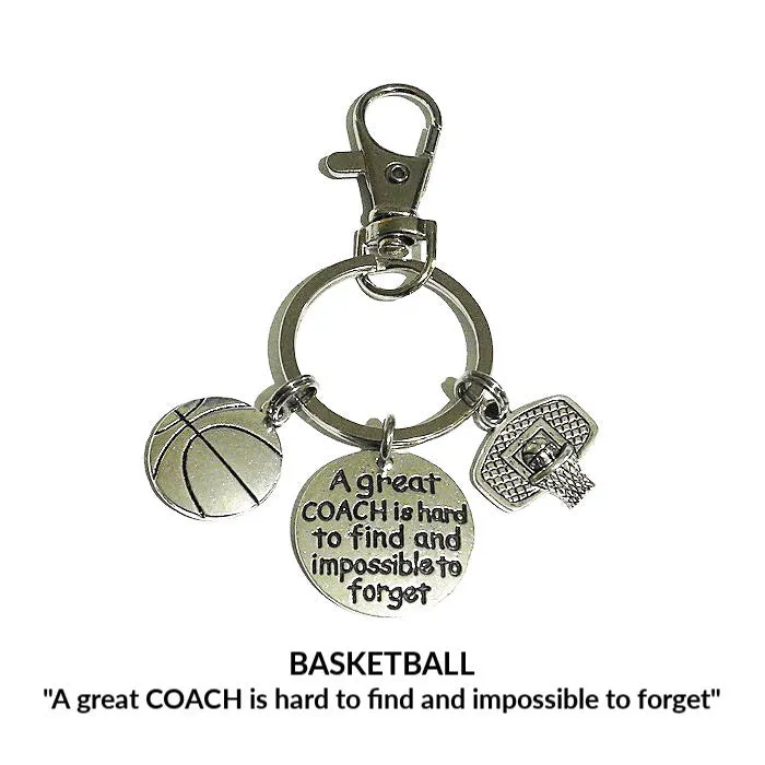 GIFTS FOR BASKETBALL COACHES KEYCHAIN