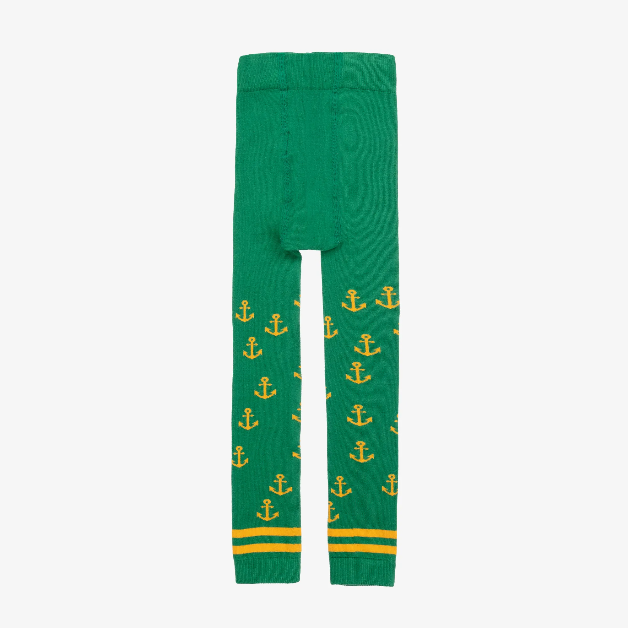 Girls Green Cotton Leggings