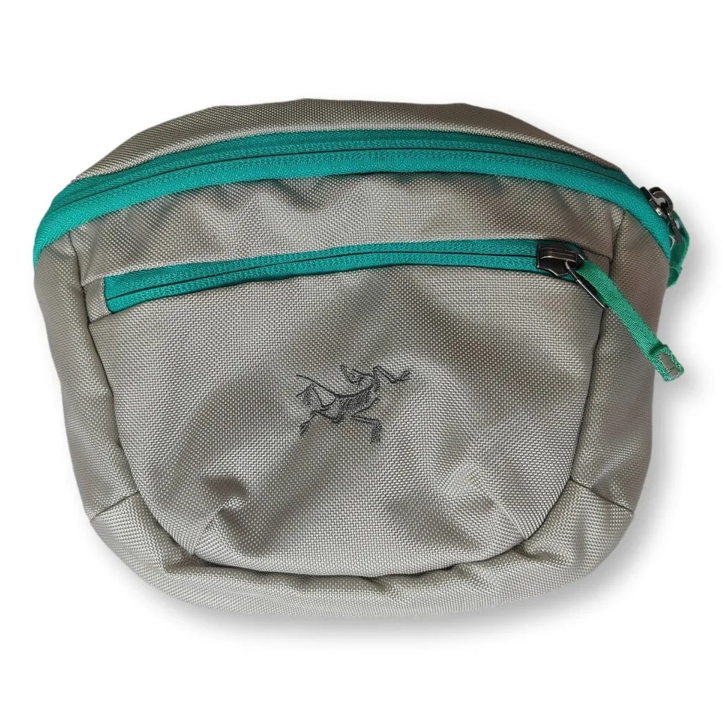 Grey Arcteryx waist bag