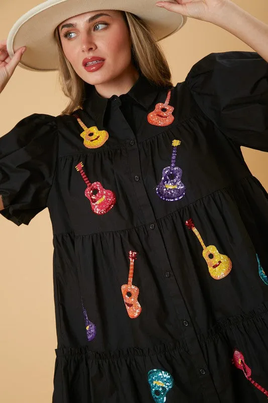 Guitar Sequin Dress