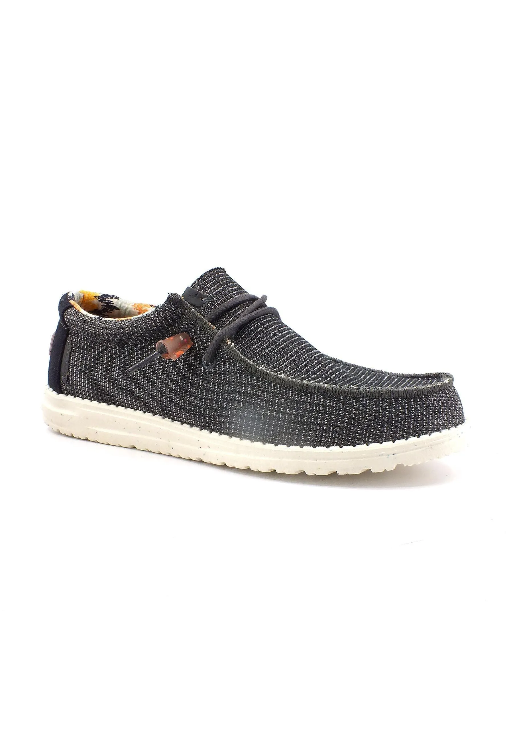 HEY DUDE Wally Knit Sneaker Vela Uomo Charcoal 40007-025