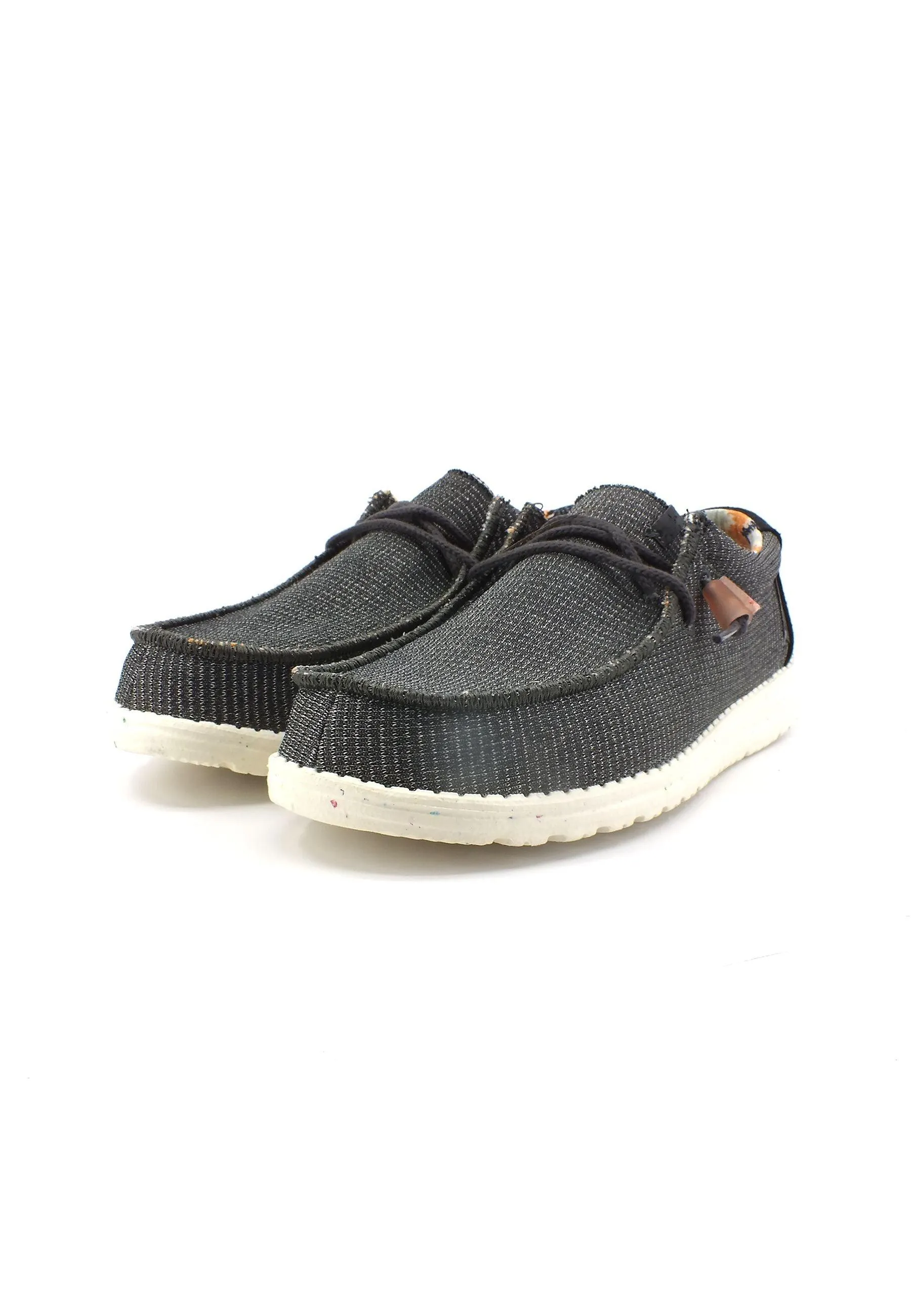 HEY DUDE Wally Knit Sneaker Vela Uomo Charcoal 40007-025