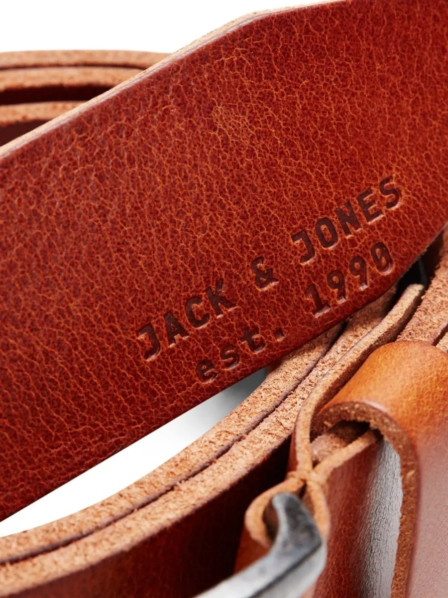 Jack & Jones Paul Leather Belt Mocha Bisque