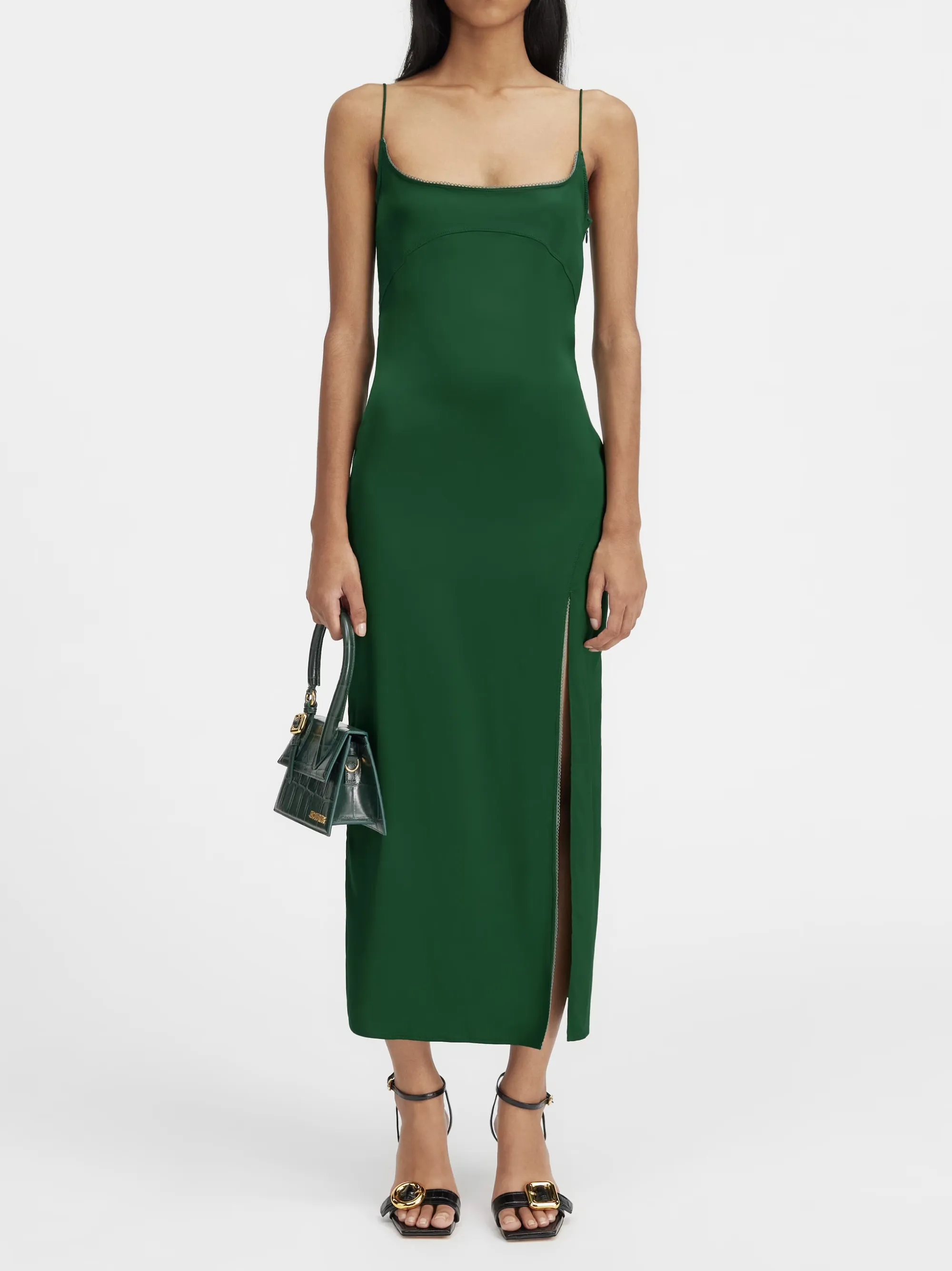 Jacquemus La Robe Notte in Dark Green