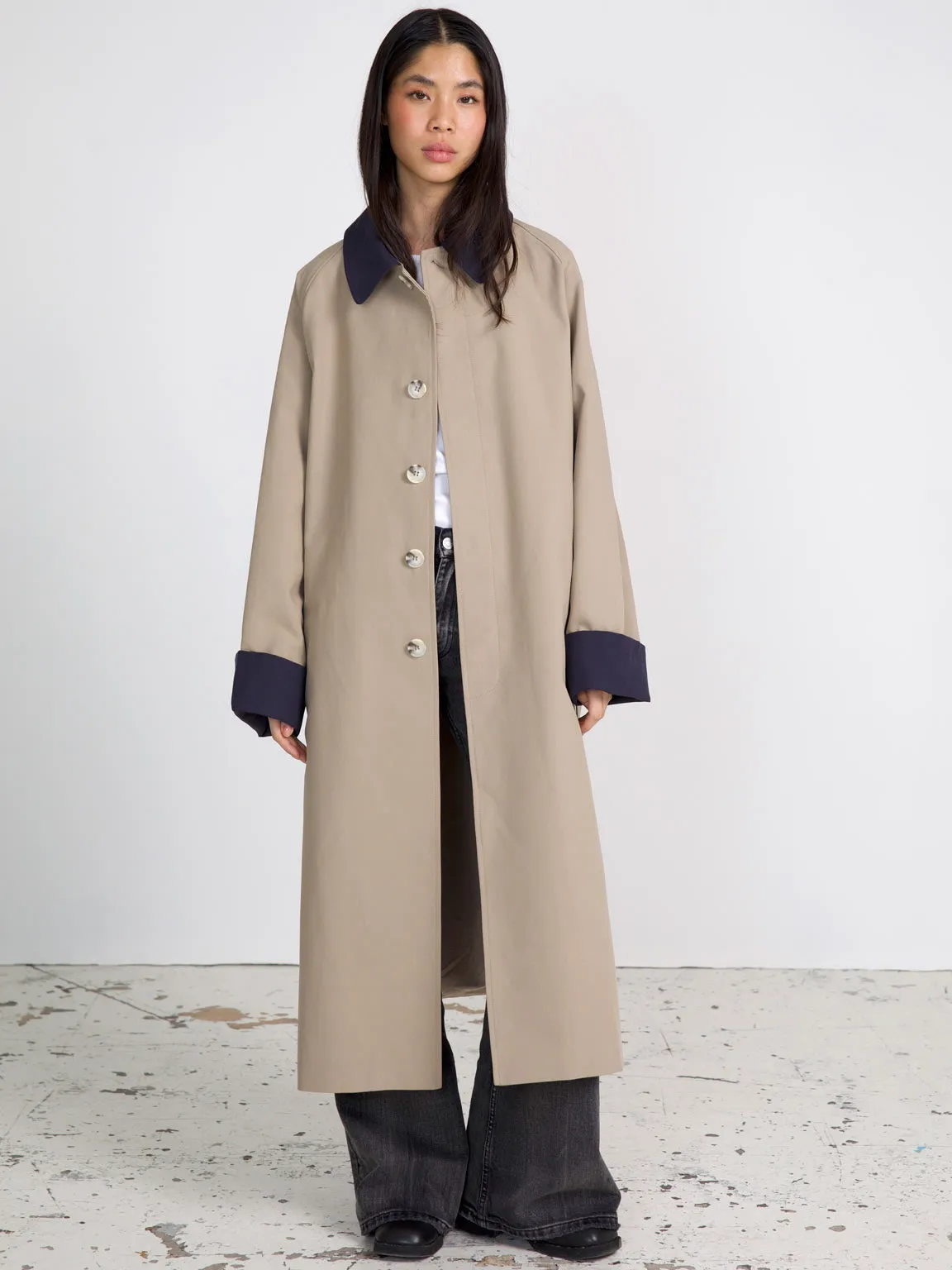 JOEL CANVAS COAT - BEIGE