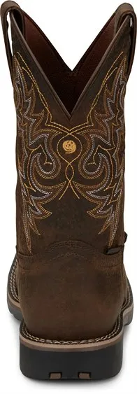 Justin Fireman 11 Waterproof Western Work Boot