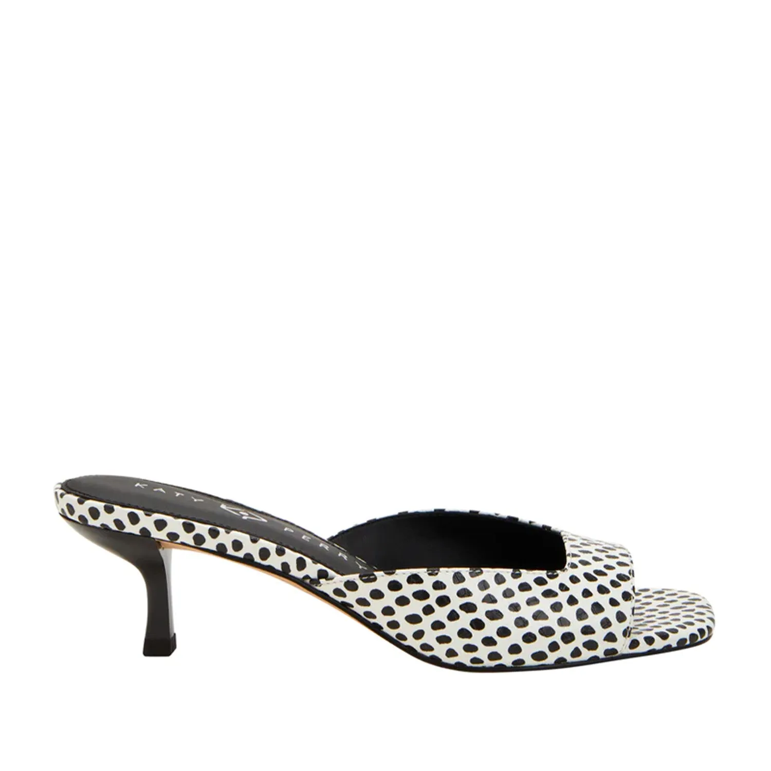 Katy Perry Women's Ladie Low Heel Sandal in Black/White