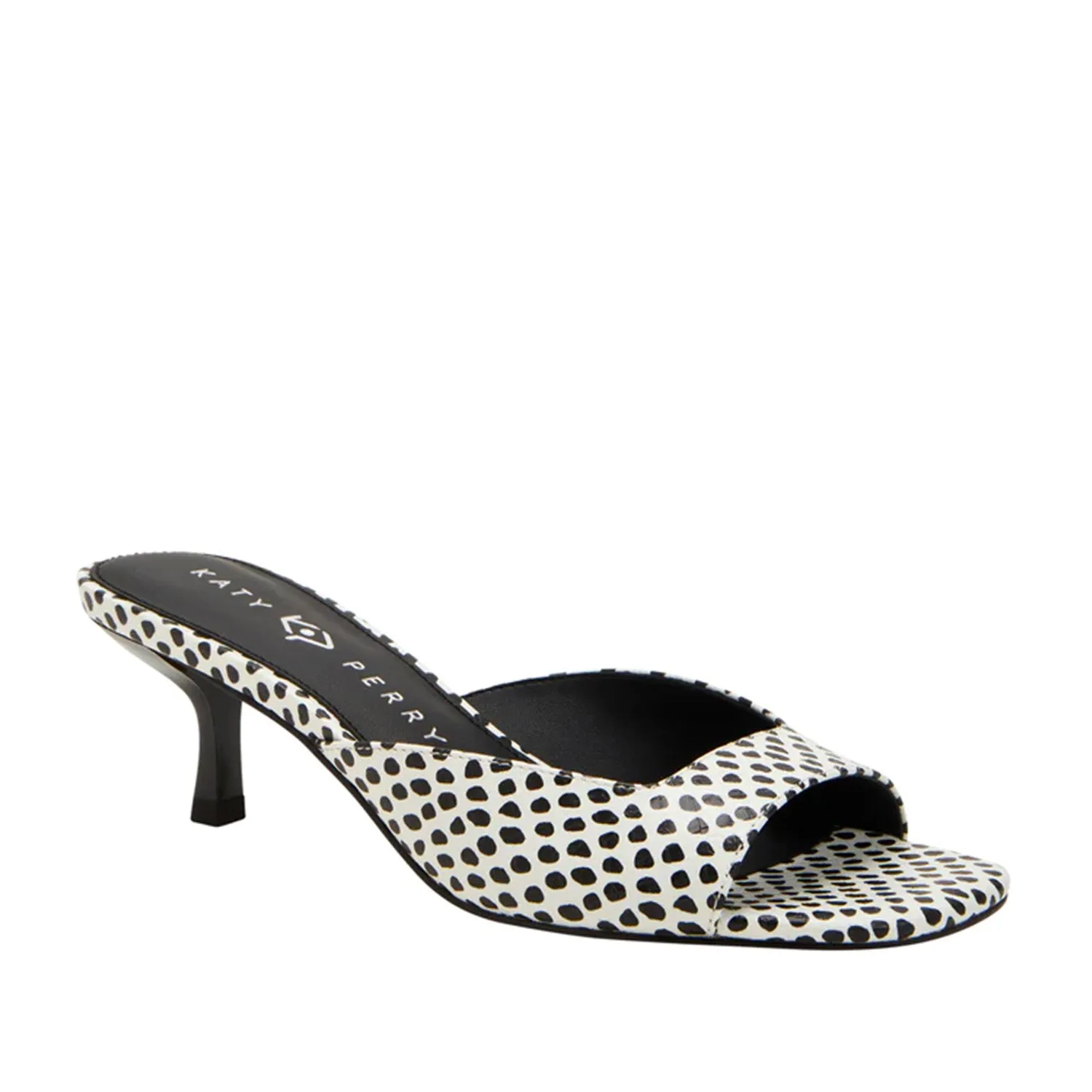 Katy Perry Women's Ladie Low Heel Sandal in Black/White