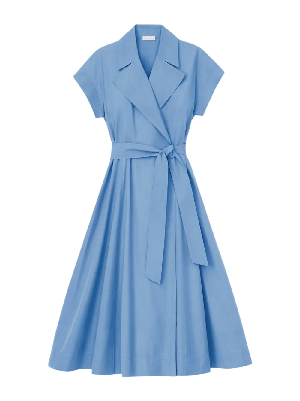 Lafayette 148 Belted Wrap Shirtdress in Delphinium