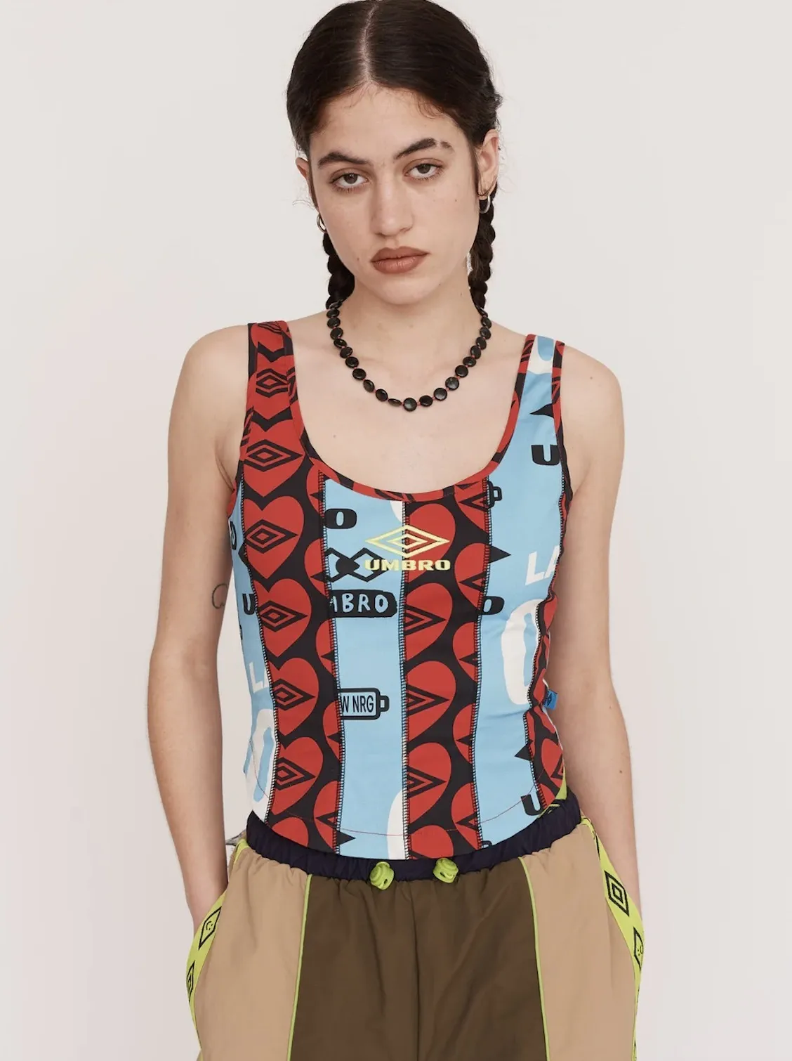 LAZY OAF  |Heart Street Style Collaboration Cotton Logo Skater Style