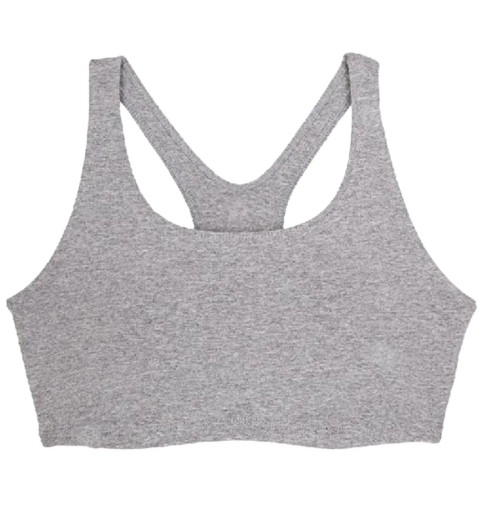 Leading Lady Serena Wirefree Racerback Sports Bra (514) - Heather Grey