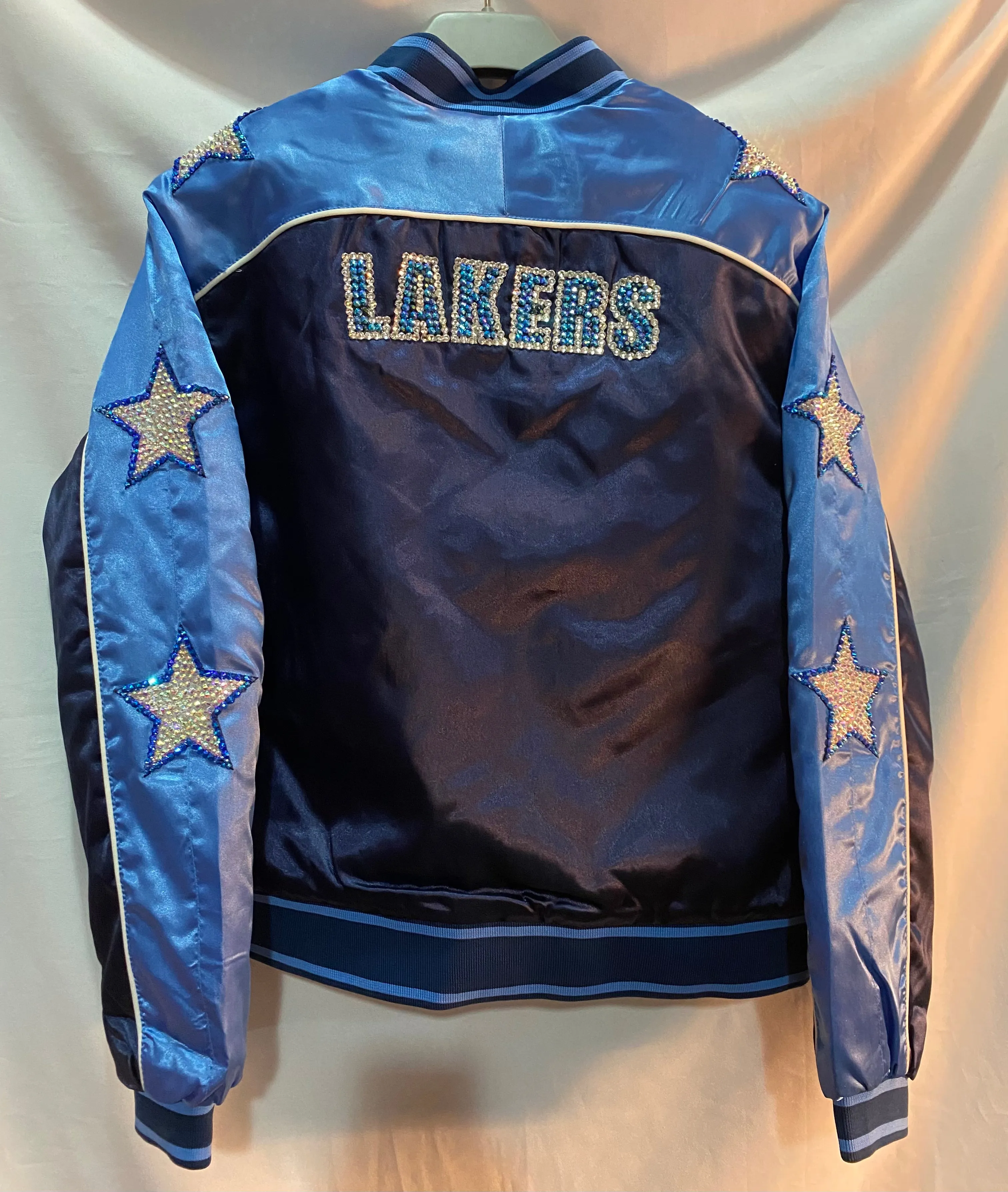 Los Angeles Lakers Throwback Bedazzled Women Jacket